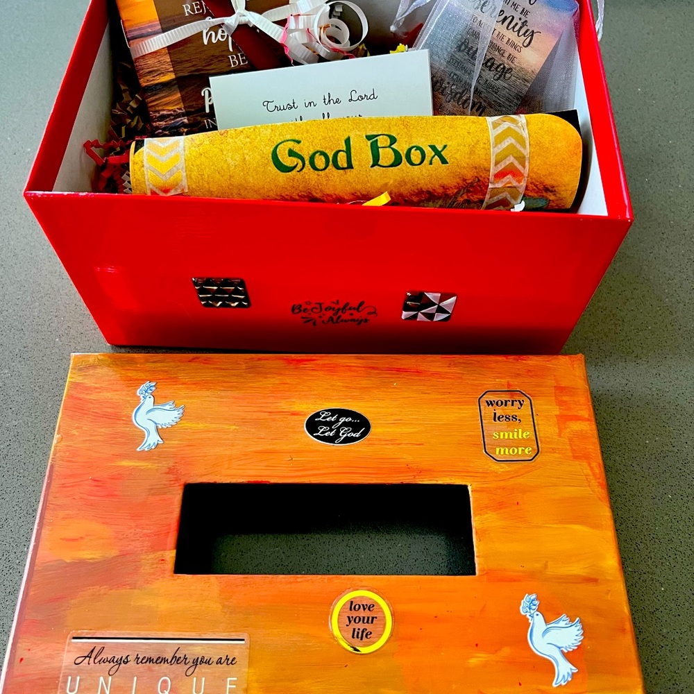Hand Painted Spiritual God Boxes and customized party favor boxes